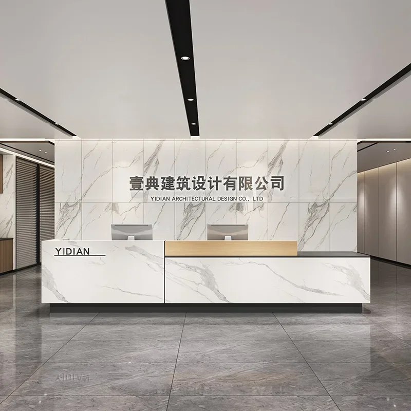 #Unique Cash Reception Desk Conference Restaurant Mobile Simple Reception Desk Supermarket Executive Mostrador Trendy Furniture