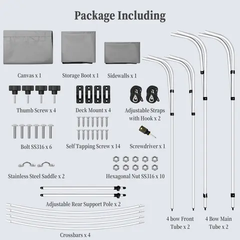 10 best sales bimini för båt - №5