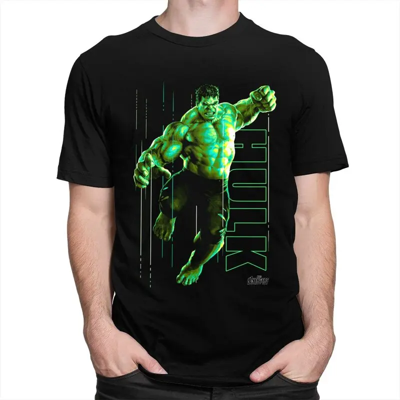 Hulk The Incredible Glow Men T Shirt 100% Cotton Tee Tshirt Short-Sleeve Printed T-shirt Gift