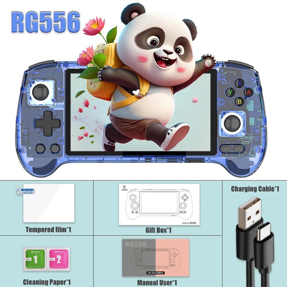 Anbernic RG556 レトロハンドヘルドゲーム機 64ビット Android 13