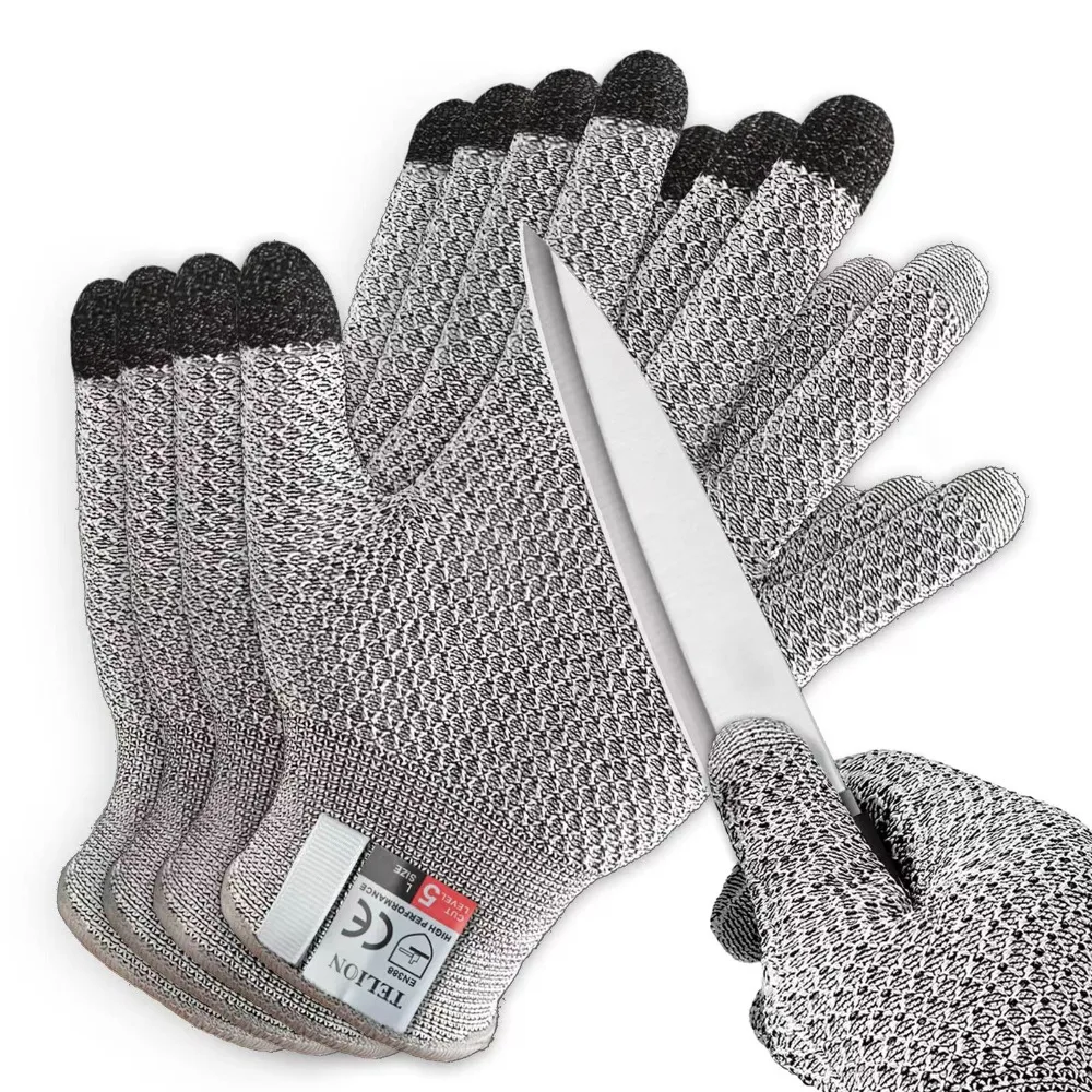 Anti Cutting Touch Screen Anti Cutting Gloves Pineapple Patterned Glass Kitchen Food Grade Slaughter Killing Anti Cutting Gloves