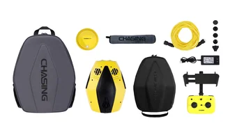 Chasing Dory Wasserdichte Unterwasserdrohne GPS 15 m Rov Roboter Unterwasserkamera Fischfinder zum Angeln und Tauchen