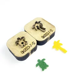 Hot Sale Animal Handmade Leather Laser Knife Die DIY Cartoon Mini Coconut Turtle Set High Quality Steel Knife Material