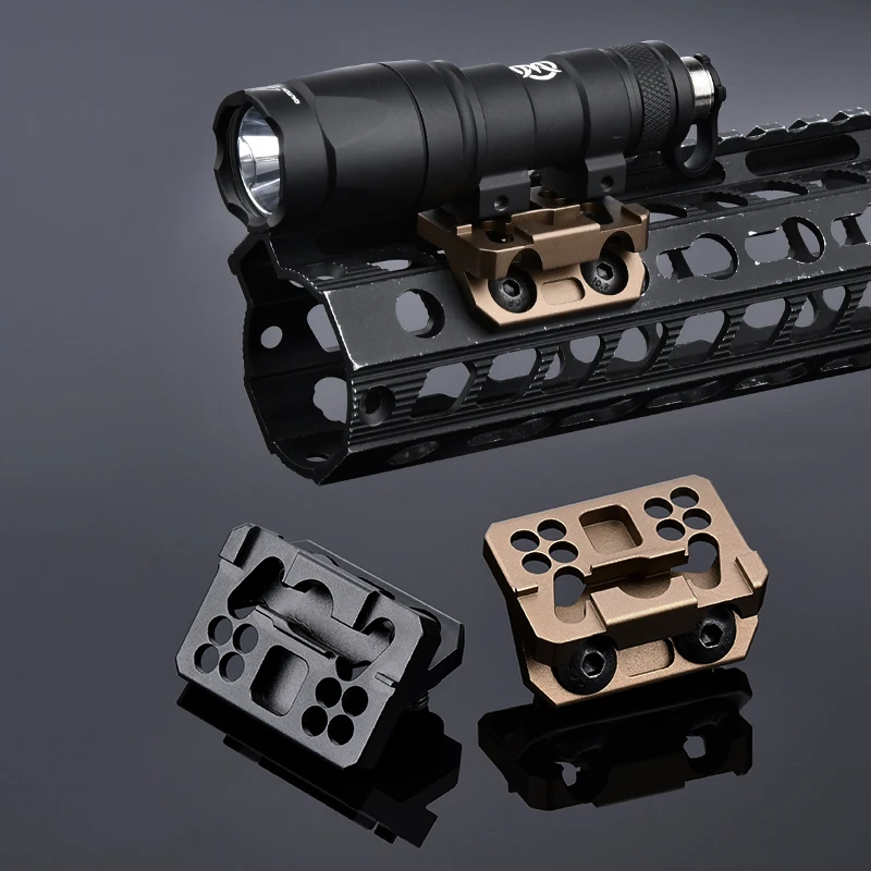 Thorntail6 Offset Scout Mount KeyMod M-LOK serie Surefire M300 M600 linterna Scout Base de luz para pistola de juguete accesorios Airsoft