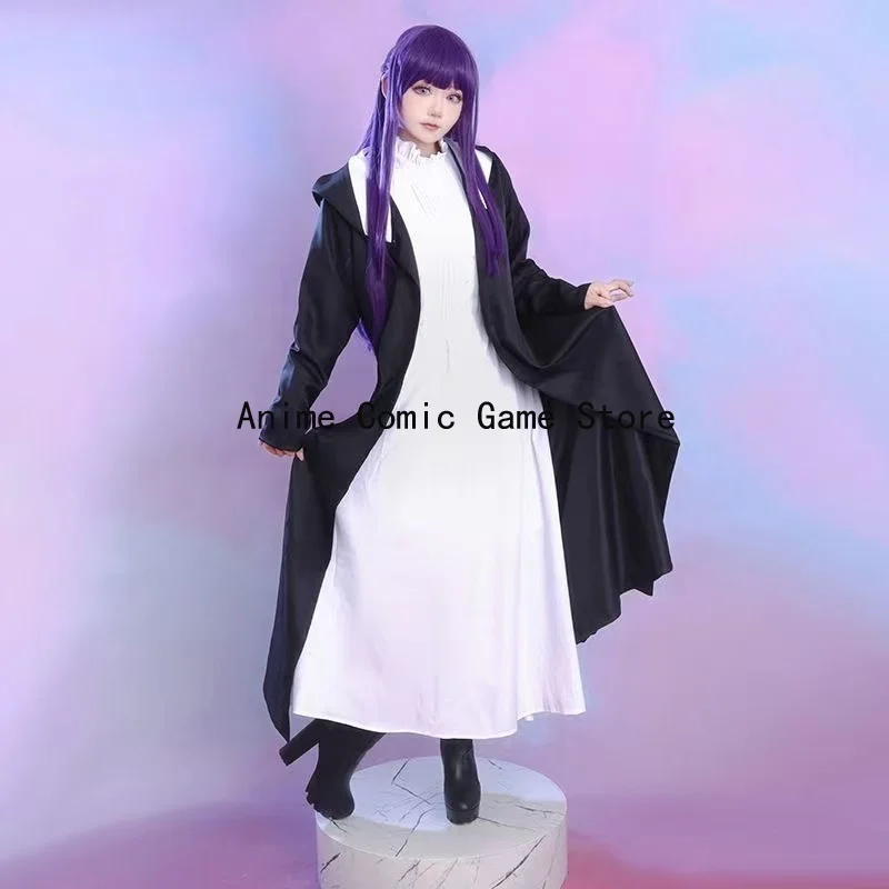 

In Stock XS-2XL Fern Cosplay Dress Wig Hair Clip Anime Frieren Beyond Journey’s End Cosplay Halloween Party Outfits for Women