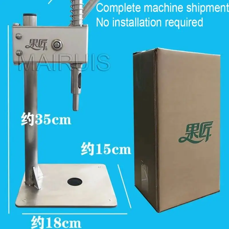 Machine de capsulage de noix de coco à ouverture manuelle, coupe AMP, fort de polymérisation économe, propositions de couverture