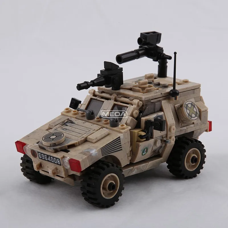 French VBL Light Armored Army Vehicle Building Blocks City Military Techinic Heavy Trucks WW2 Weapon Tank Vehicle Brick Toys