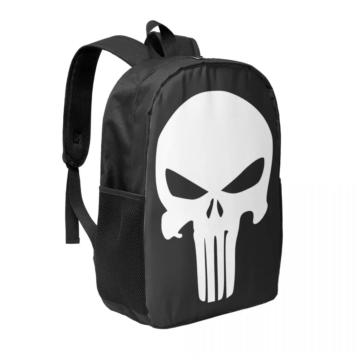 Custom Punisher Skeleton Backpacks for Women Men College School Student Bookbag Fits 15 Inch Laptop Skull Bags