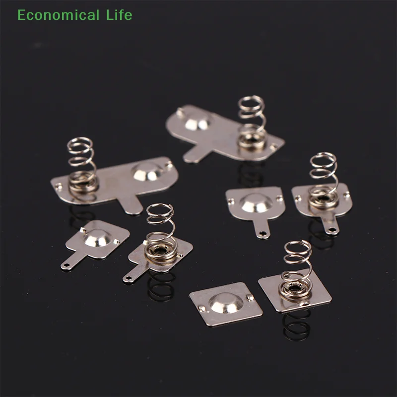 10Pcs Spring Sheet Contact Sheet AA Battery Box Positive And Negative Sheets 0.3MM Iron+Nickel Plating AA Battery Spring