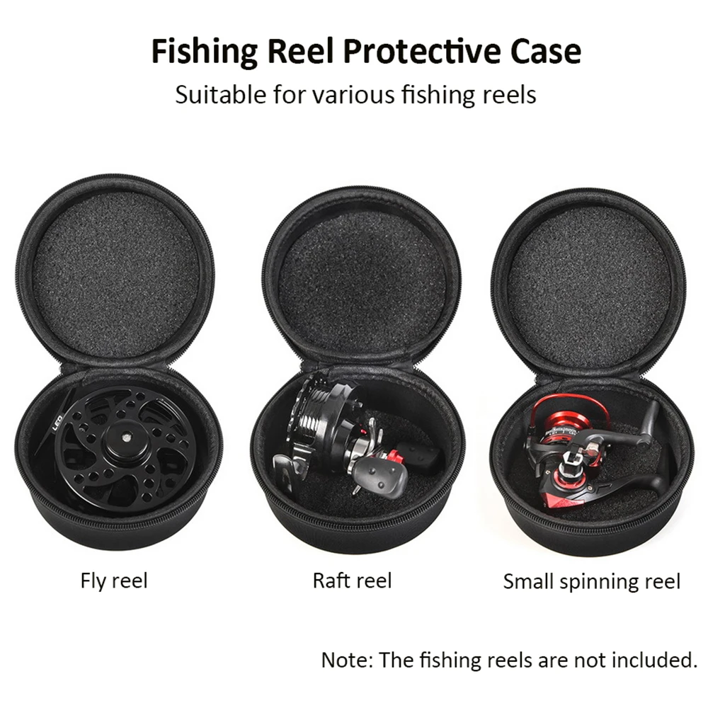 EVA Fishing Reel Bag Protective Case Cover for Spinning/Raft/Fly Fishing Reel Pouch Bag