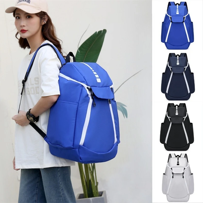 Oxford waterproof backpack with large capacity and contrasting color football storage for sports training
