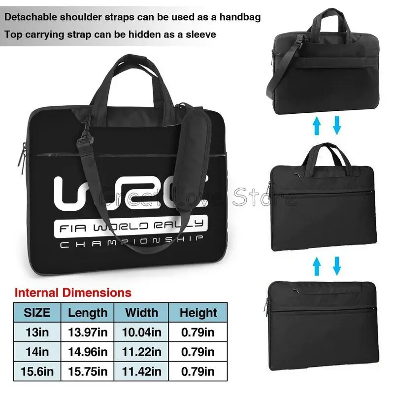 Borsa a tracolla per laptop modello World Rally Championship compatibile con la custodia per PC Netbook per laptop da 13/14/15,6 pollici