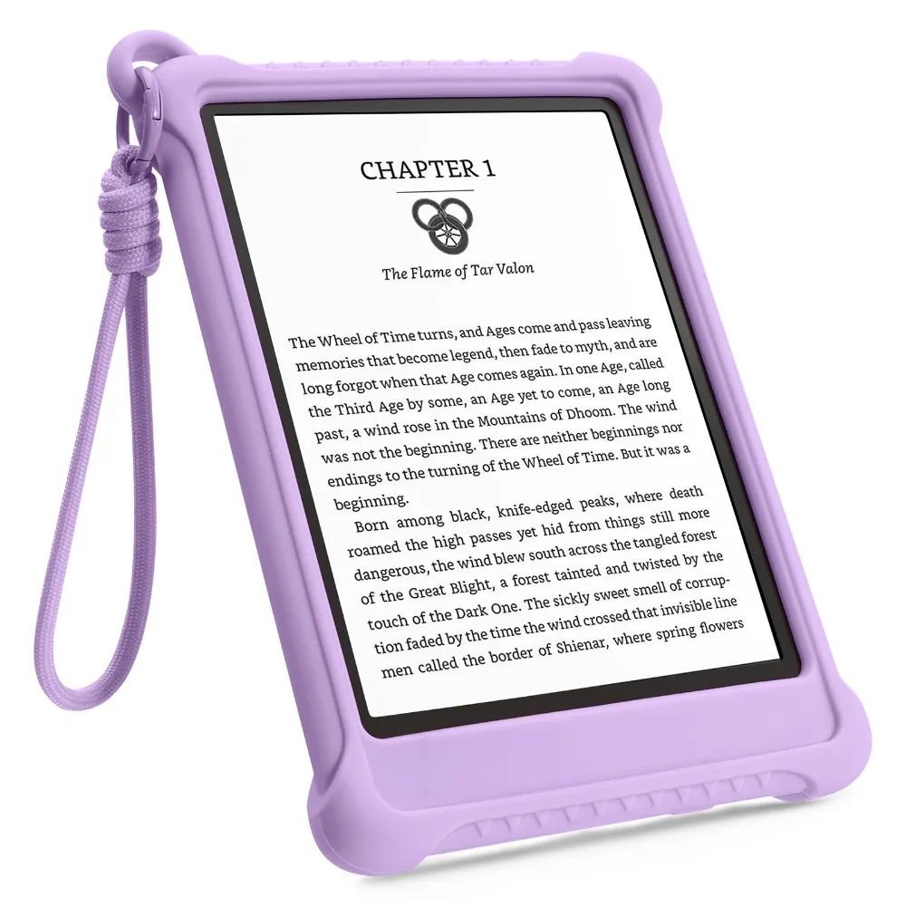 Silicone e-Reader Case Kickstand Shockproof Cover Wear Resistant for Kindle Paperwhite 5 (11th Generation) 2021 6.8 inch