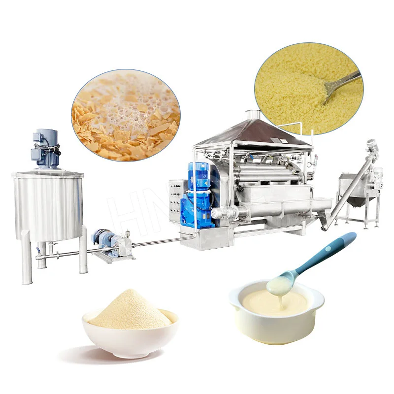 Professional Cerelac Production Line Rice Oatmeal Flake Grinder Mixer Powder Machine for Instant Baby Food