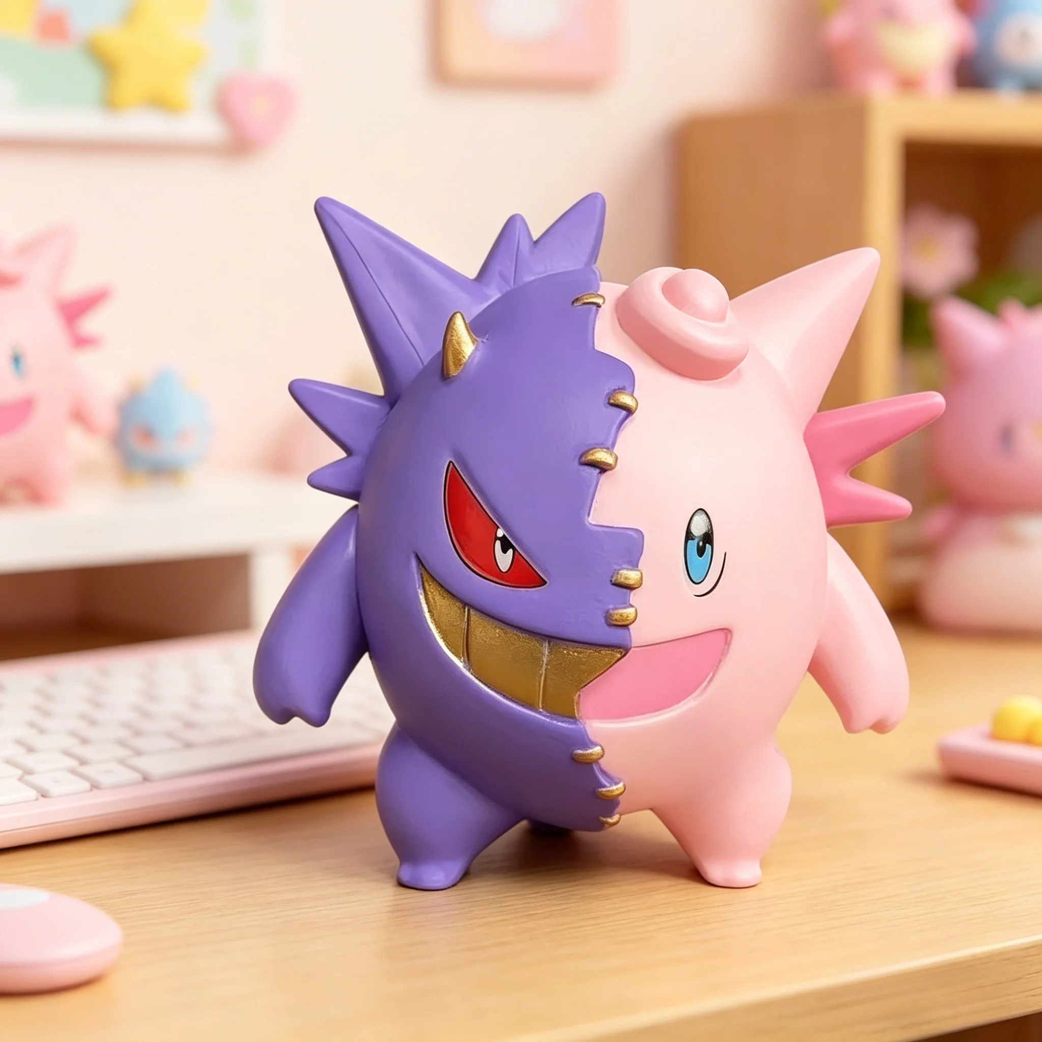 

Pokemon 7.5cm/2.95in Figure Gengar and Clefable Action Figures PVC Adorable Collectible Model Toys for Children Holiday Gifts