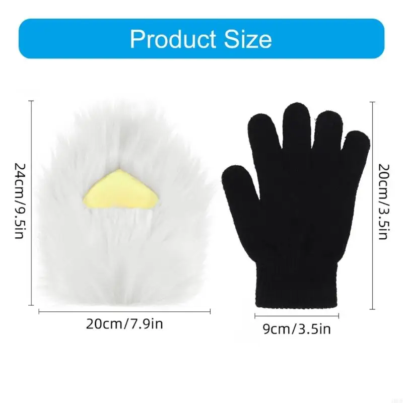 Rękawiczki z łapami kotów z pazurami Rękawiczki z łapami zwierząt Therians Paws Fursuit Sprzęt Therians