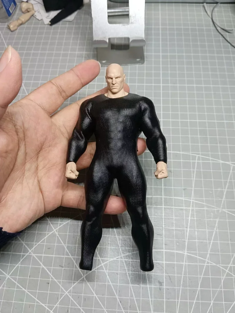 1/12 Scale Black Stripe Jumpsuit Model for 6'' Adam AD01