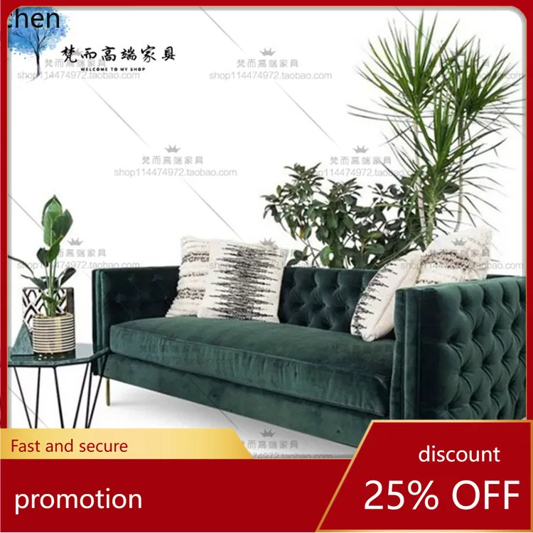 ZML Fabric Sofa Set Simple Small Apartment Living Room Complete Three-Seater Fabric Sofa