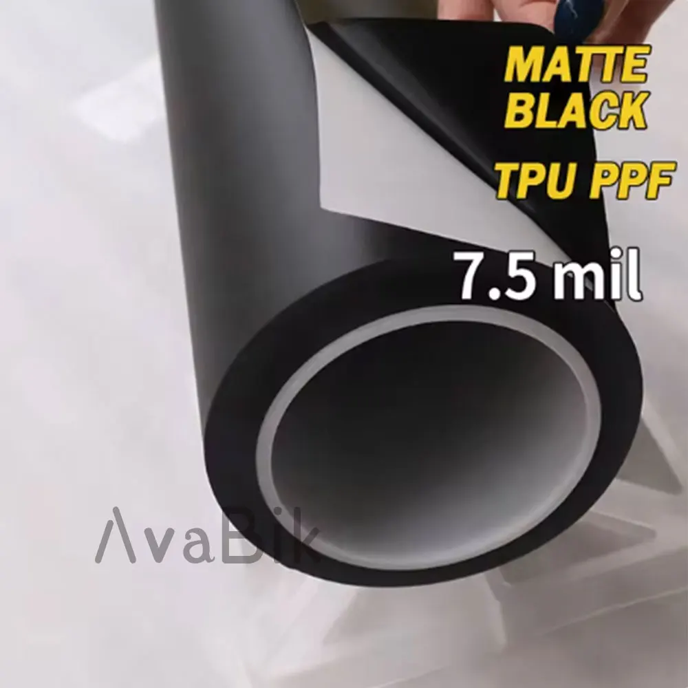 

TPU Matte Black Vinyl Car Wrap Paint Protection Film PPF Car Body DIY Styling Stickers with Bubble Free Air Release Self-healing