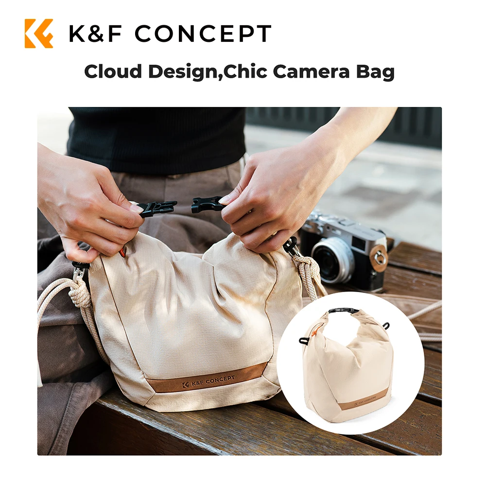 

K&F Concept Camera Sling Bag Small Camera bag Lightweight Crossbody Shoulder Bag for Protection and Versatility