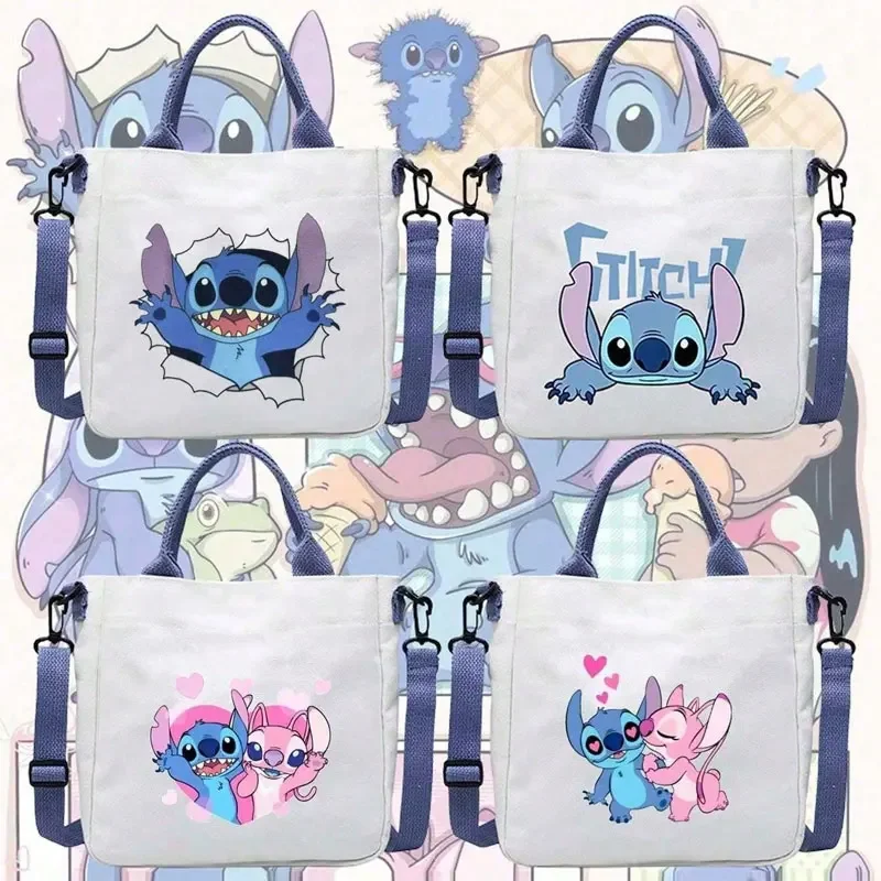 

Disney Stitch Canvas Student Shoulder Bag Crossbody Bag Shoulder Strap Handbag Tote Bag cosplay Bag, Makeup Bag, Cosmetic Bag,