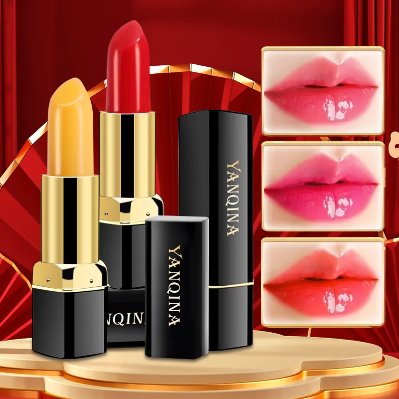 Warm-changing lipstick carotene color-changing lipstick lipstick for women moisturizing and moisturizing