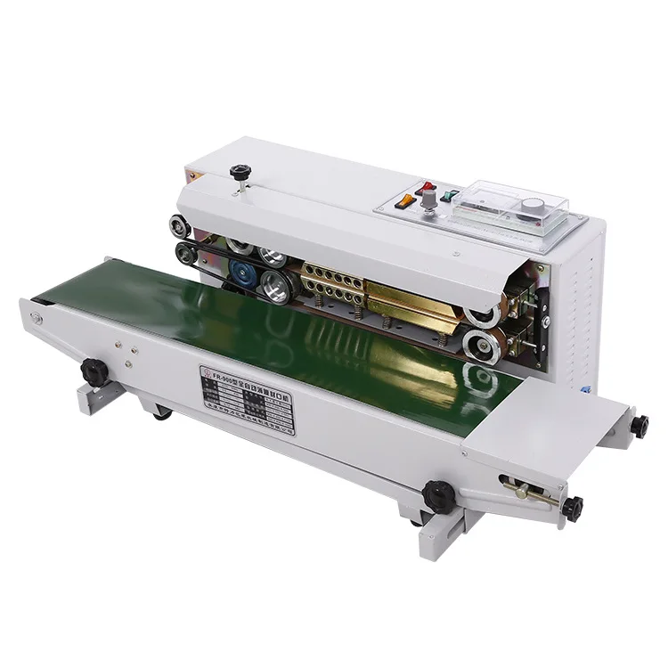 Plastic Bag Pouch Heat Packing Sealer Commercial FR900 Automatic Continuous Sealing Machine