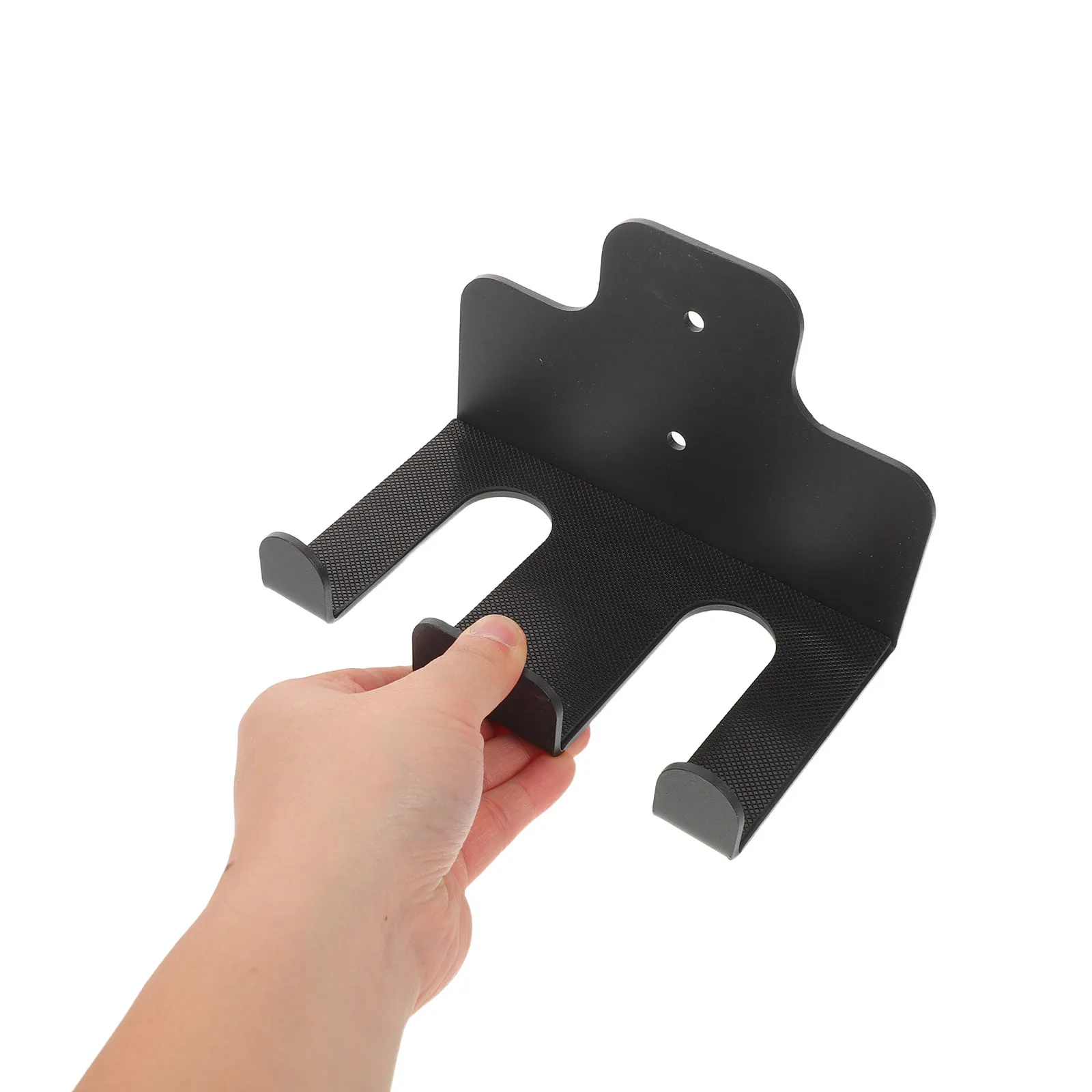 Barbell Wall Holder Three-Hook Garage Gym Rack Heavy Duty Rust Resistant Steel Construction Space Saving Barbell Organizer Rack