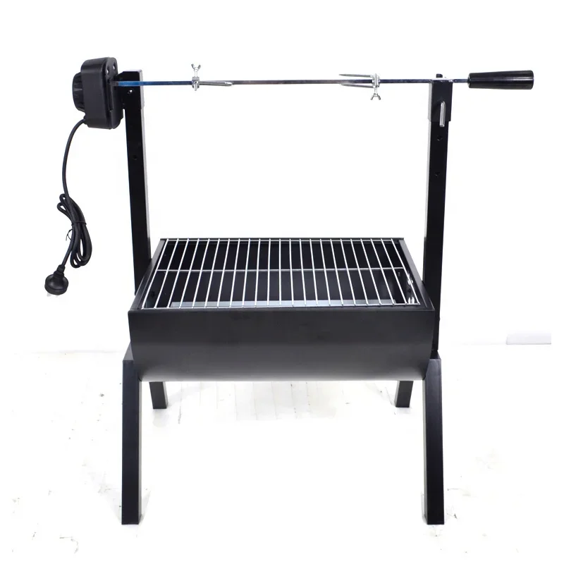 Outdoor Electric pig spit roaster barbecue grill rotating charcoal bbq grill