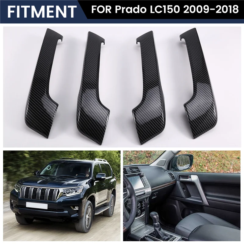 

Car Interior Door Handle Door Panel Pull Handle Trim Cover For Toyota Prado LC150 2009-2018