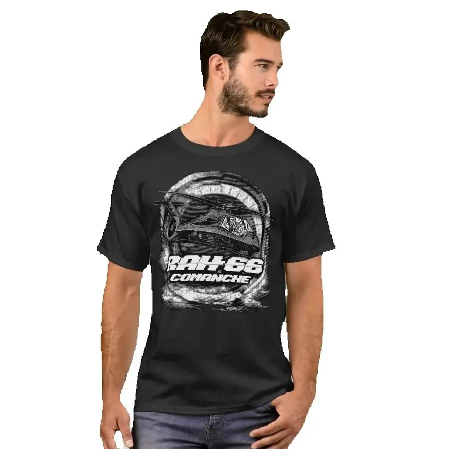 US Army RAH-66 Comanche Reconnaissance/Attack Helicopter T-Shirt 100% Cotton O-Neck Short Sleeve Summer Casual Mens T-shirt