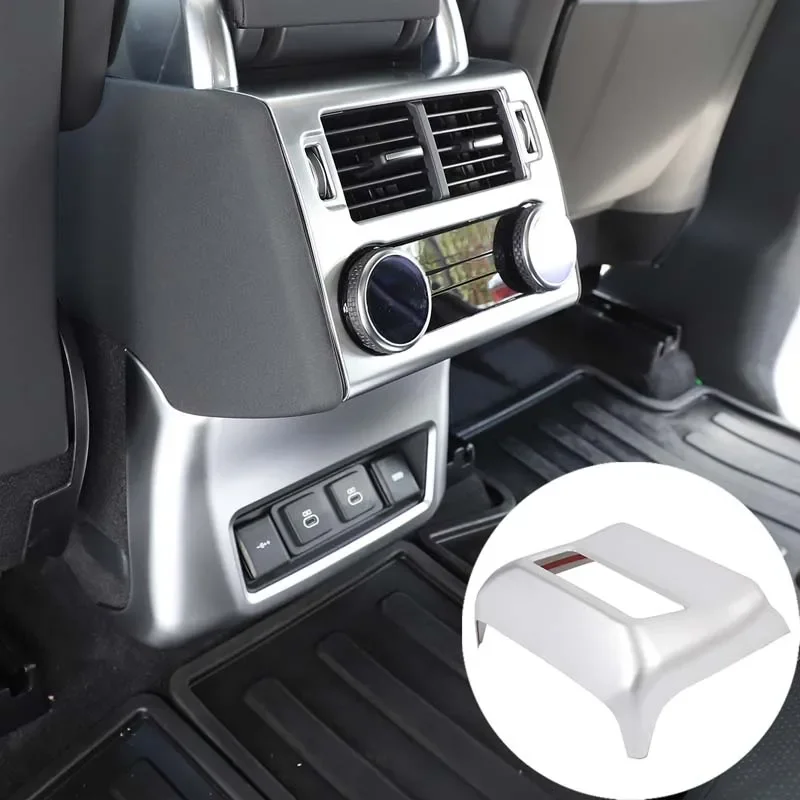 For Land Rover Discovery 5 2021-2022 Car styling ABS Rear Air Conditioning Air Outlet Trim Frame Car Interior Accessories