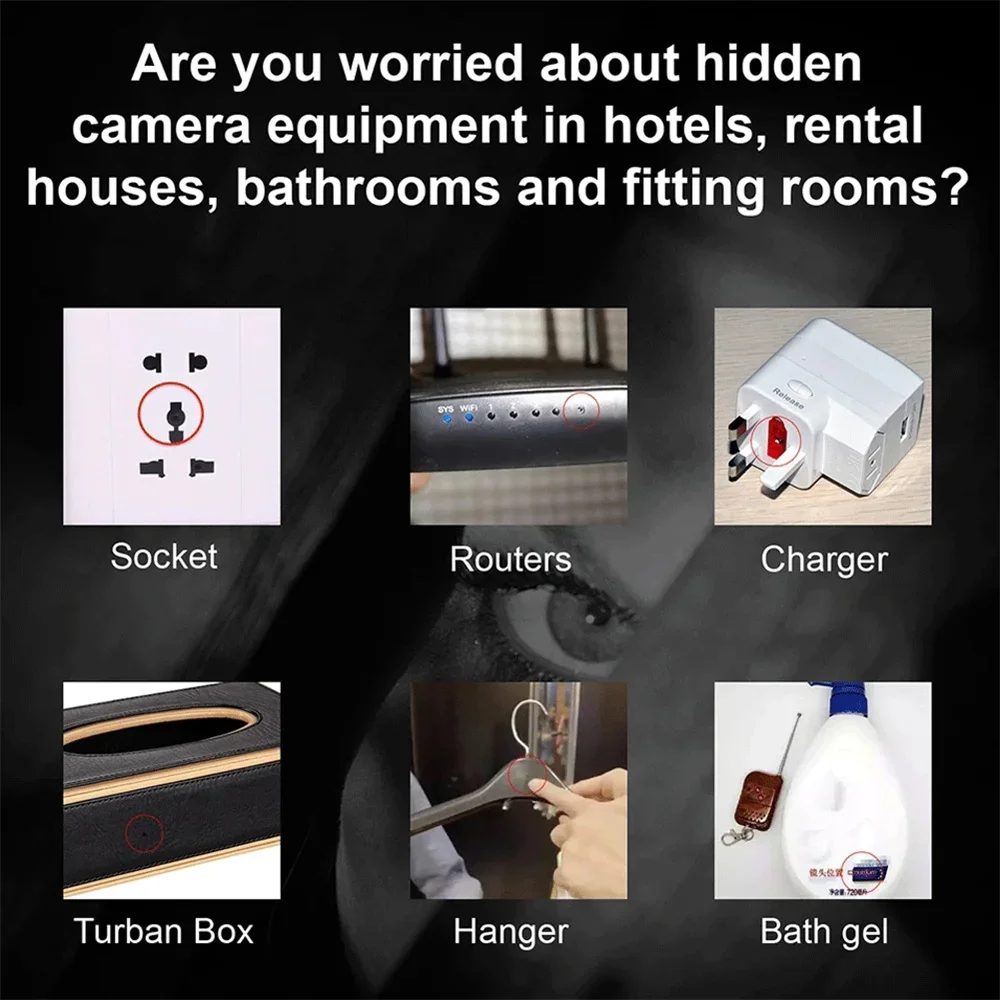 مكافحة التجسس RF كاشف إشارة كاميرات GSM الصوت علة مكتشف GPS المقتفي إشارة كشف مكافحة صريحة كاميرا تعمل بالأشعة تحت الحمراء كاشف القرصنة الأدوات