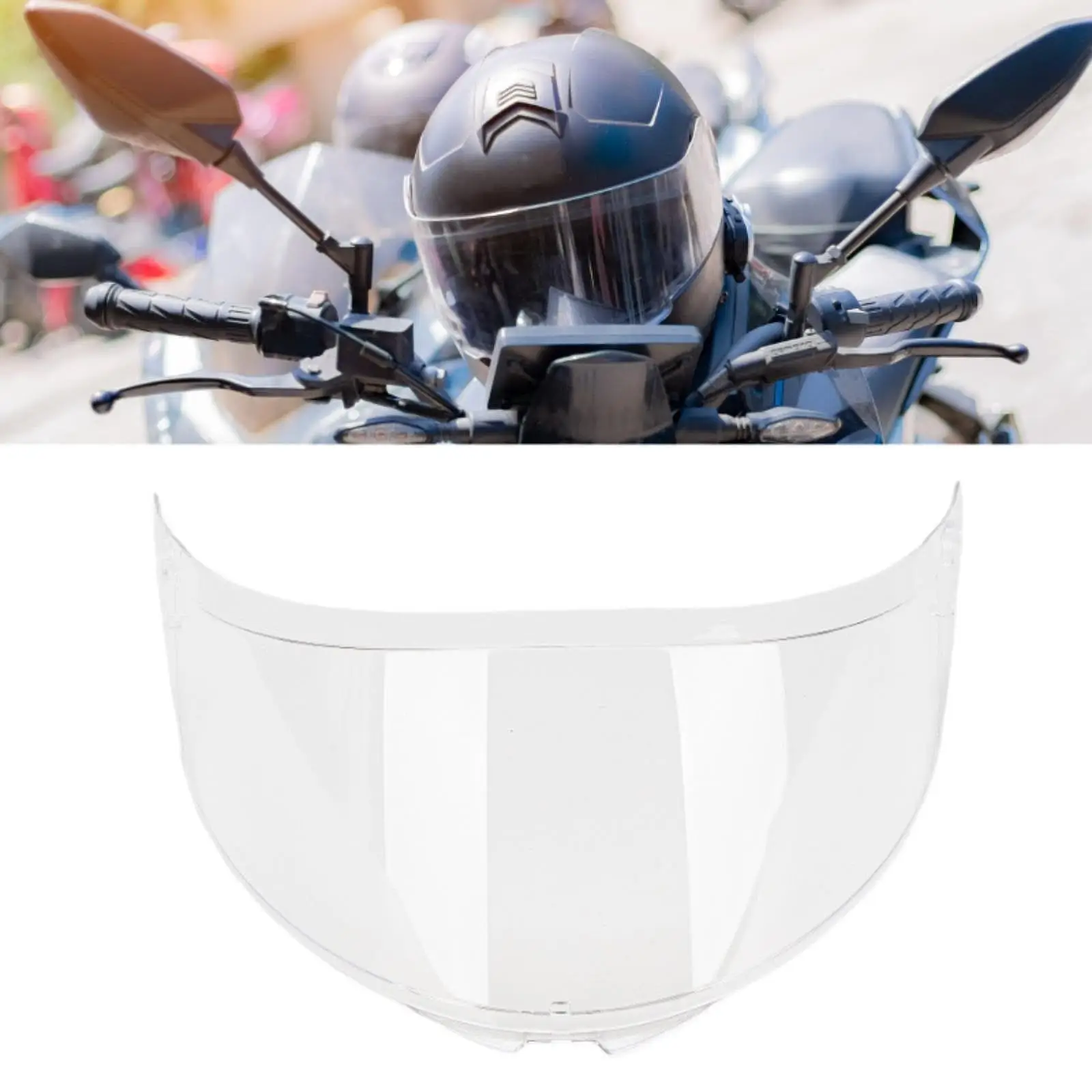 

Motorcycle Helmet Visor PC Material Anti Scratch Full Face Shield Replacement Windproof for AIS R1-619 LK-188 XG-1 FP-03 977