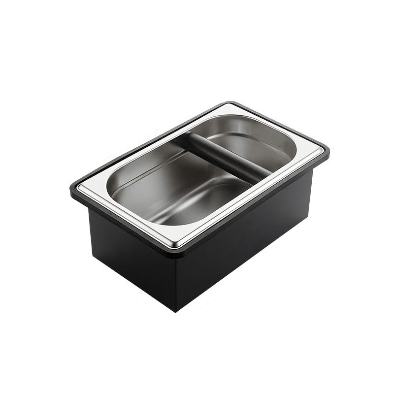 

Free Sample Stainless Steel Built-in Coffee Knoc Box