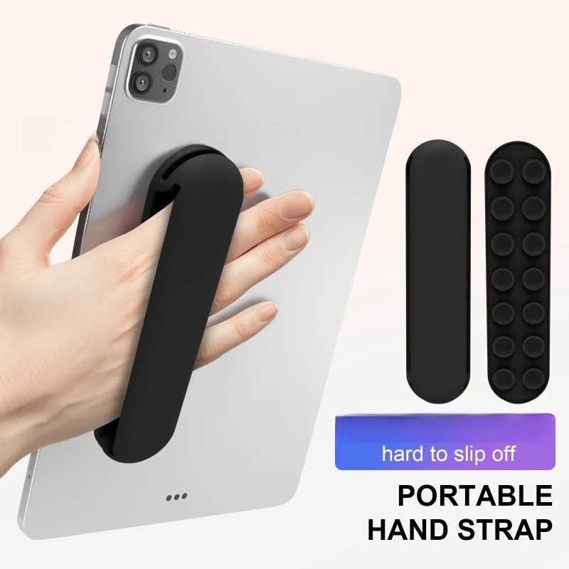 Tablet PC One-handed Handheld with Silicone Hand Strap Handheld Electronic Book One-word Wristband Non-slip Hand Holder