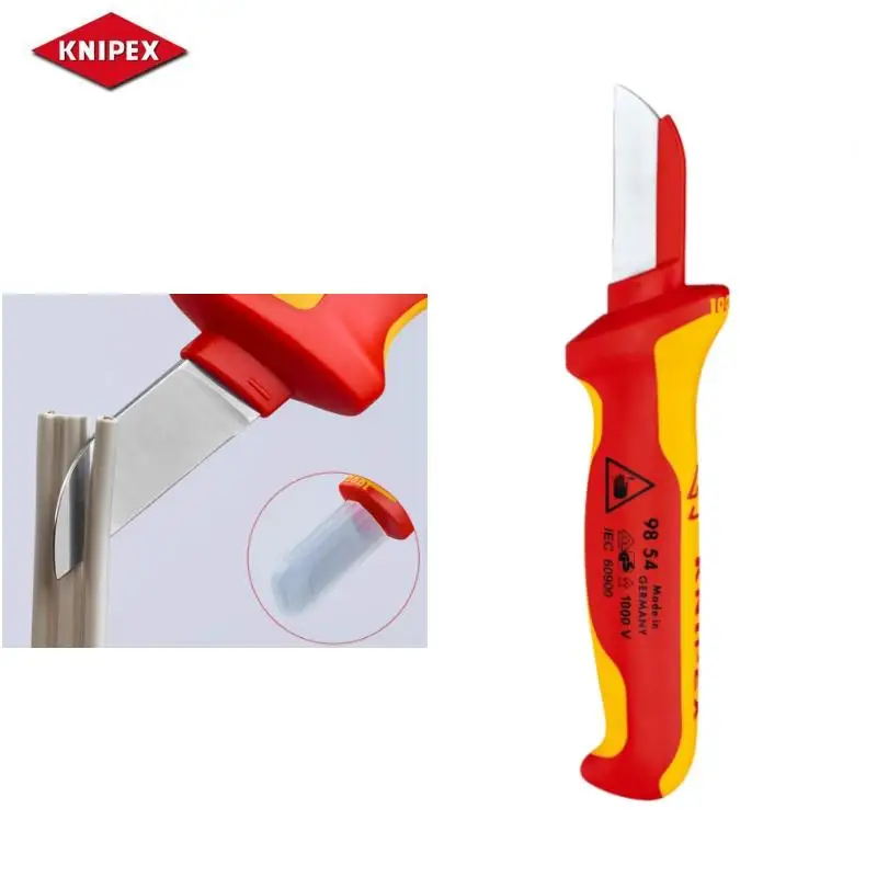 KNIPEX 98 54 cable cutter VDE tested, plastic coated on the back of the blade