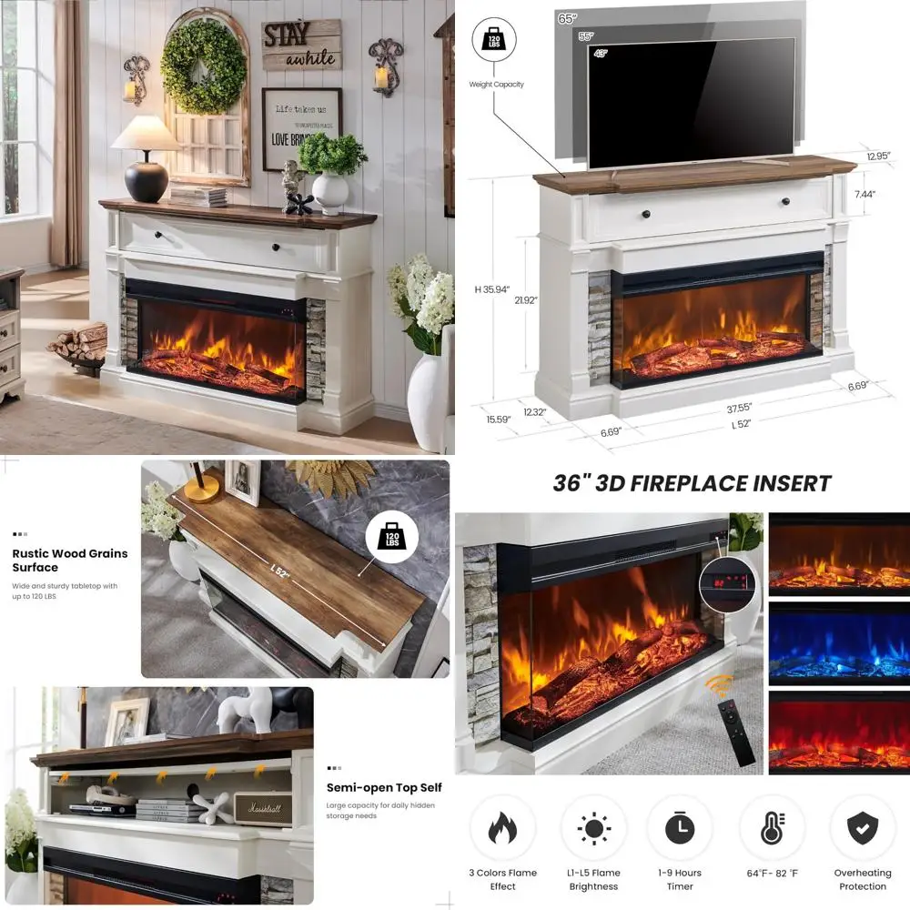 65 Electric Firepla…