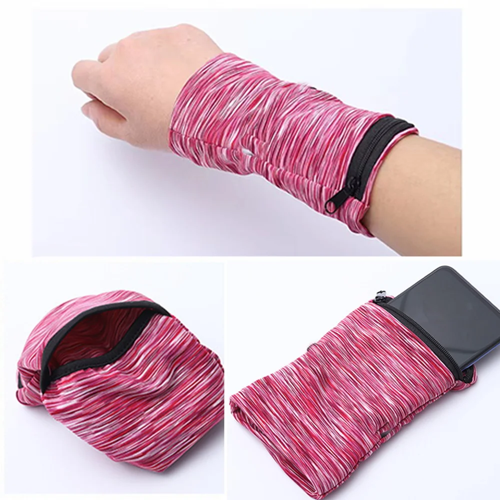 Handgelenks chutz Laufen Sport Sicherheit Handgelenks tütze Klammer Wickel Bandage Schmetterling Brief Stil Handgelenks tütze Sport Armband Taschen