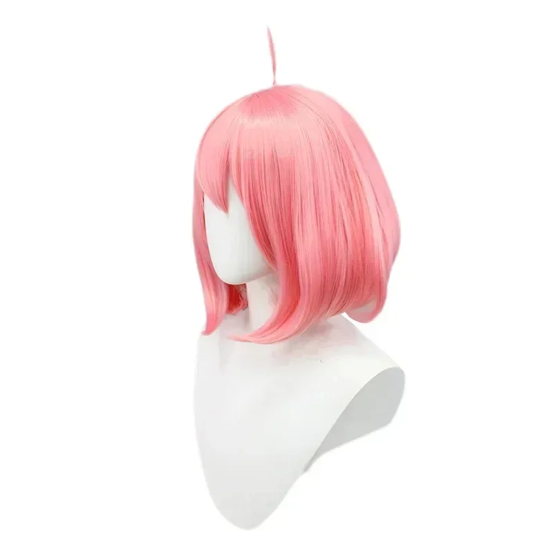 2025 Halloween Anime Spy × Family Fake Short Pink Cosplay Wig Anya Fake Short Hair Uniforms Wig Simulation Scalp Halloween
