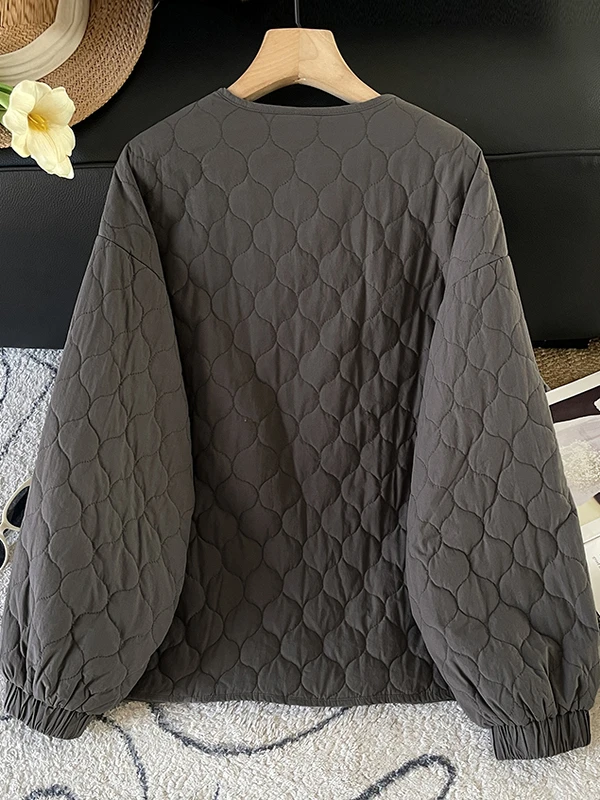 レトロなひょうたん柄のふわふわコットンジャケット レディース 秋冬コットン服 スイートフォレストシステムブランド レディース通勤服