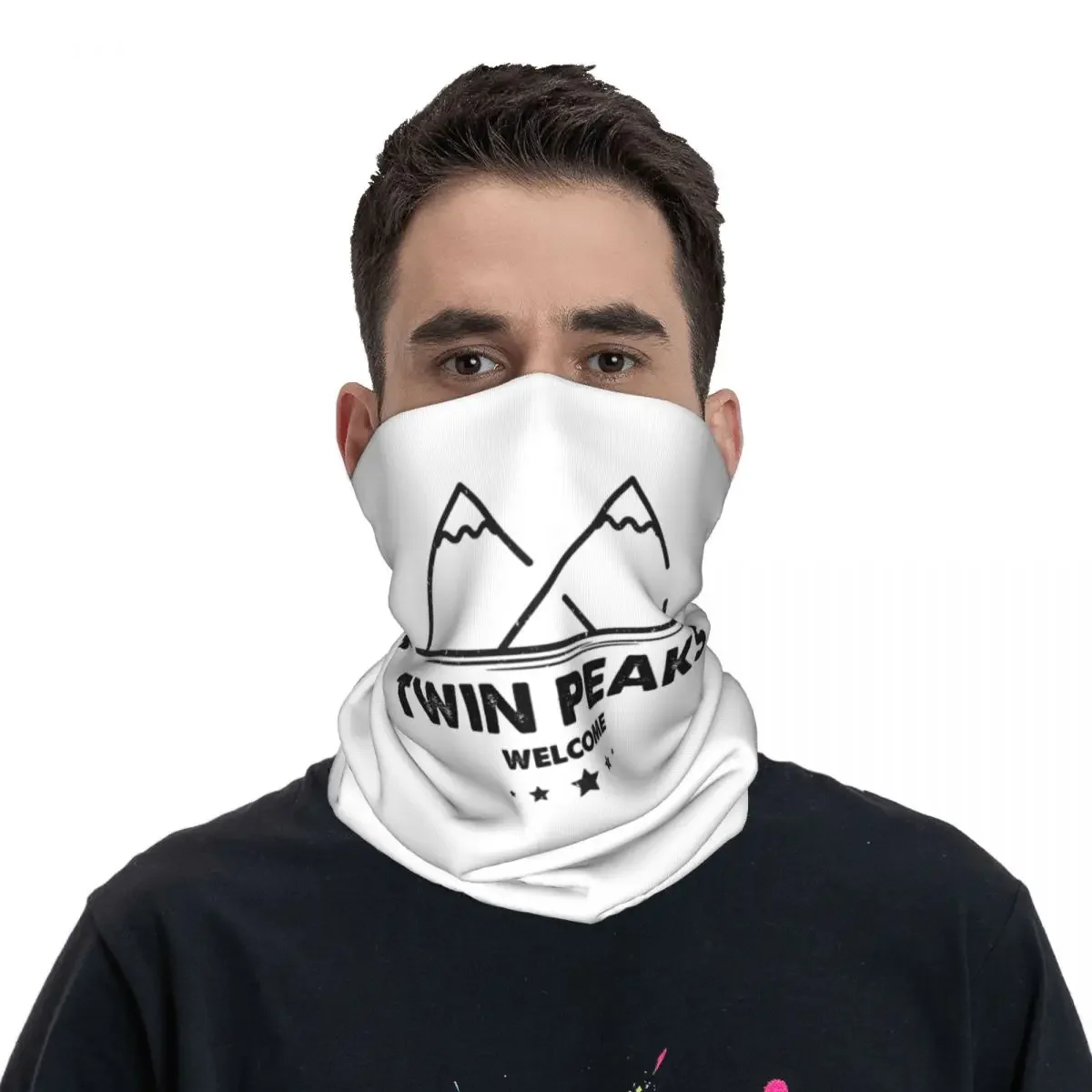 Welcome To Twin Peaks Minimilist Bandana Neck Gaiter Printed Face Scarf Warm Cycling Scarf Cycling For Men Women Adult Windproof