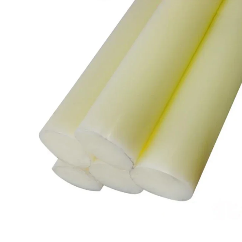 Imagem -02 - Haste de Plástico Bege de Nylon Haste Redonda Resistente ao Desgaste Cilindro Sólido Diâmetro 1545 mm Comprimento de Processamento 500 mm Peça