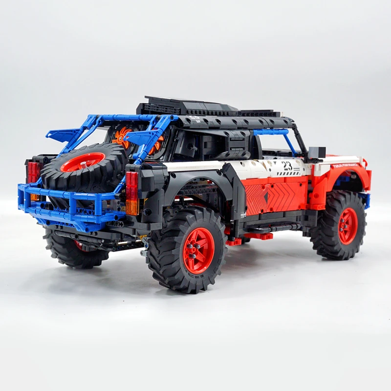 PANLOS 673101 MOC Green Red Technical Off-road Vehicle Model Building Blocks Bricks Puzzle Toy Christmas Hallowee Gifts For Kids