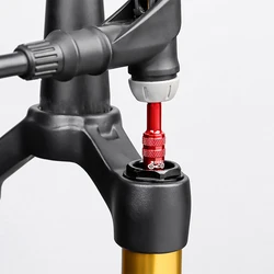 Valve Adapter Rust-Proof Aluminum Alloy Air Fork Inflatable Av Extension Conversion Nozzle Road Bicycle Fork Accessory for MTB