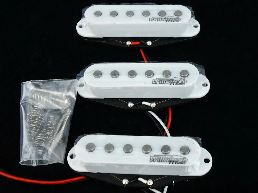 

New Wilkinson WOHAS Alnico 5 Single coil Pickup Kering ST White