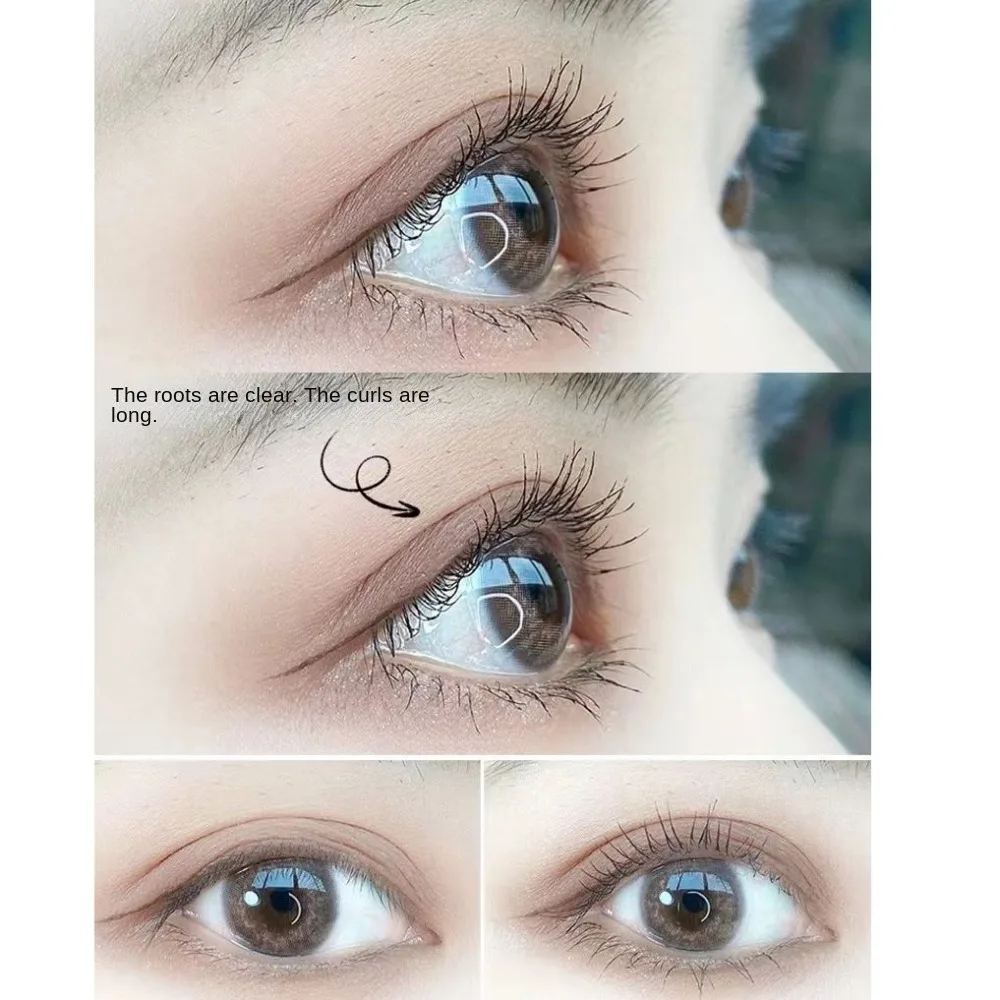 컬러풀 컬러 마스카라 방수 스몰 실버 튜브 볼륨 롱 마스카라 연장 효과 아이 블랙 리퀴드 래쉬 마스카라