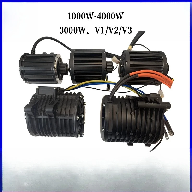 Mid-Drive Motor 1000W 2000W 3000W 4000W - Permanent Magnet Brushless Motor, Go-Kart Gear Motor, High-Power Electric Motor
