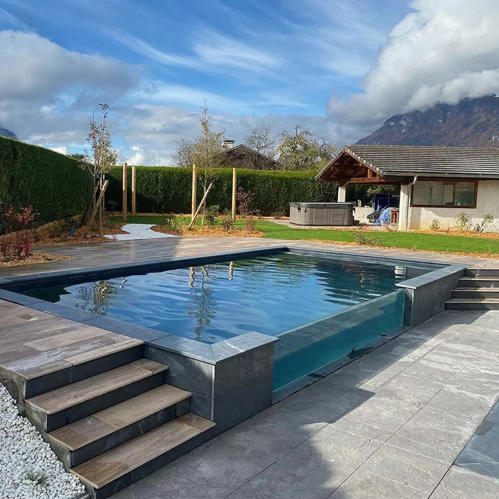 Customized Acrylic Glass Swimming Pool Transparent Panel Unbreakable PMMA Sheet for Resort Infinity Pool Projects