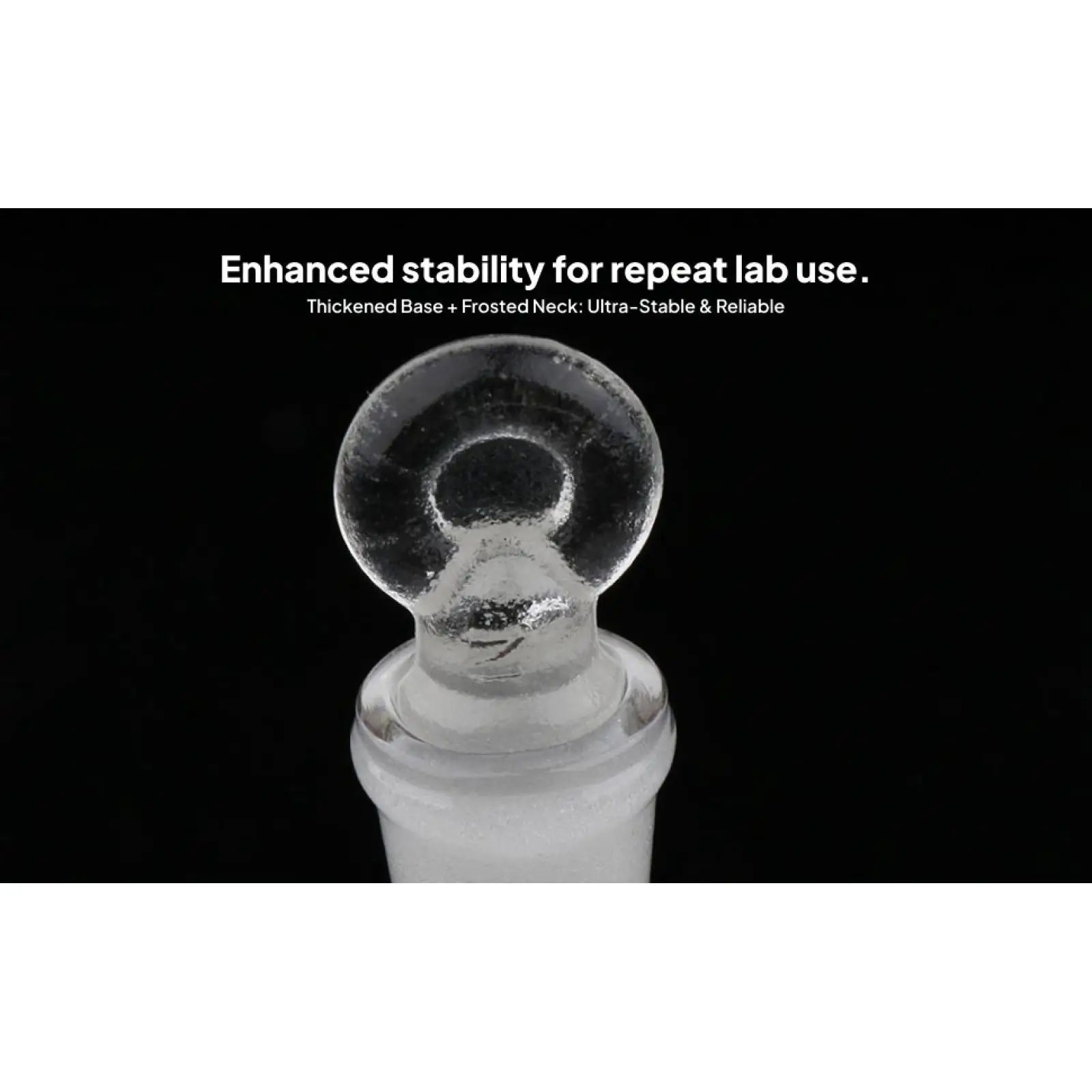 Volumetric Flask Glass Ground Stopper Easy Read Markings Professional Measurement for Lab Chemical Use